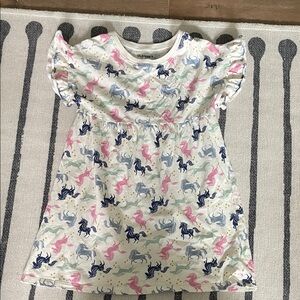 Old Navy Multicolor Unicorn Dress